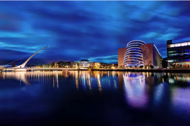 Dublin at night