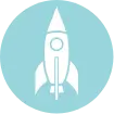 Rocket ship icon