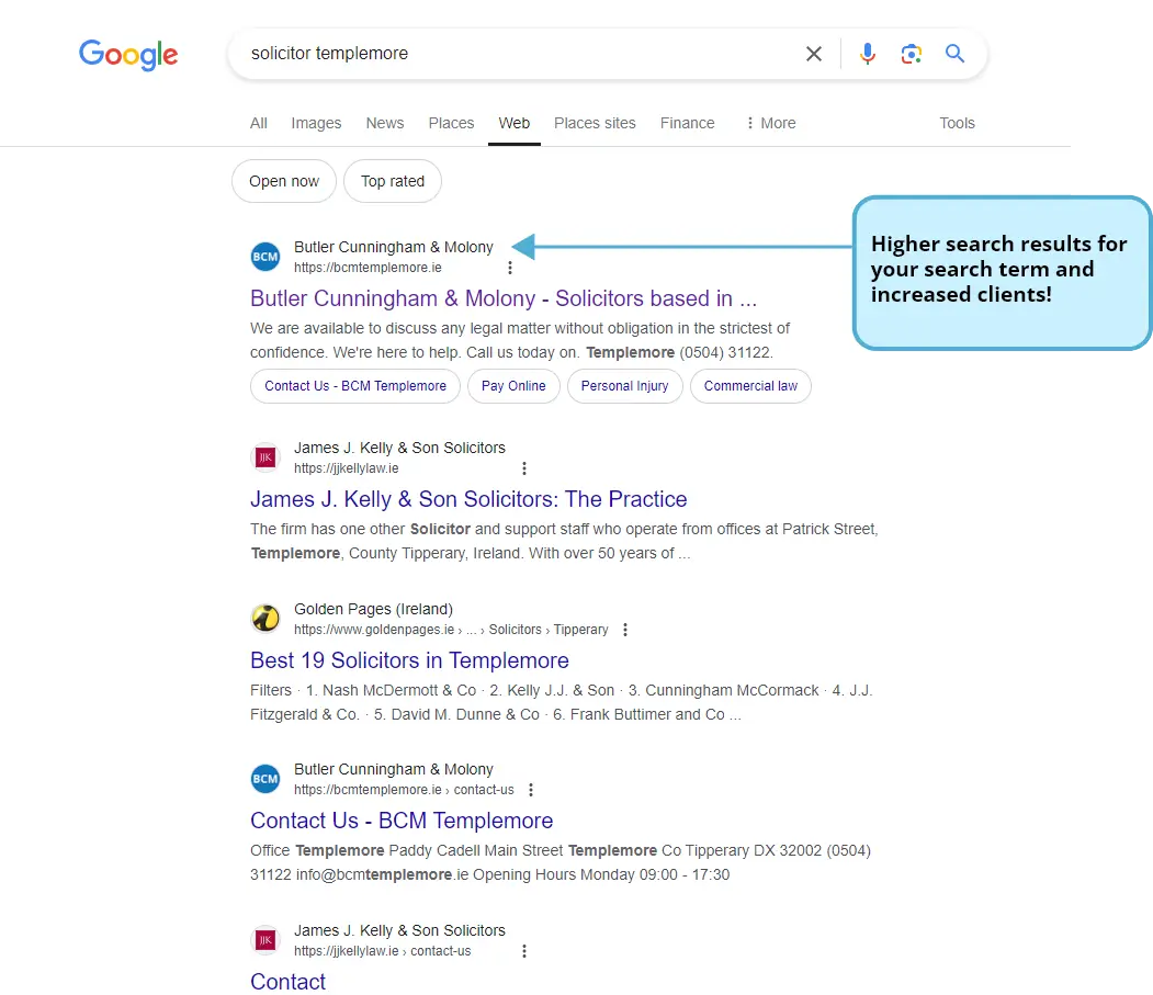 BCM Google Results