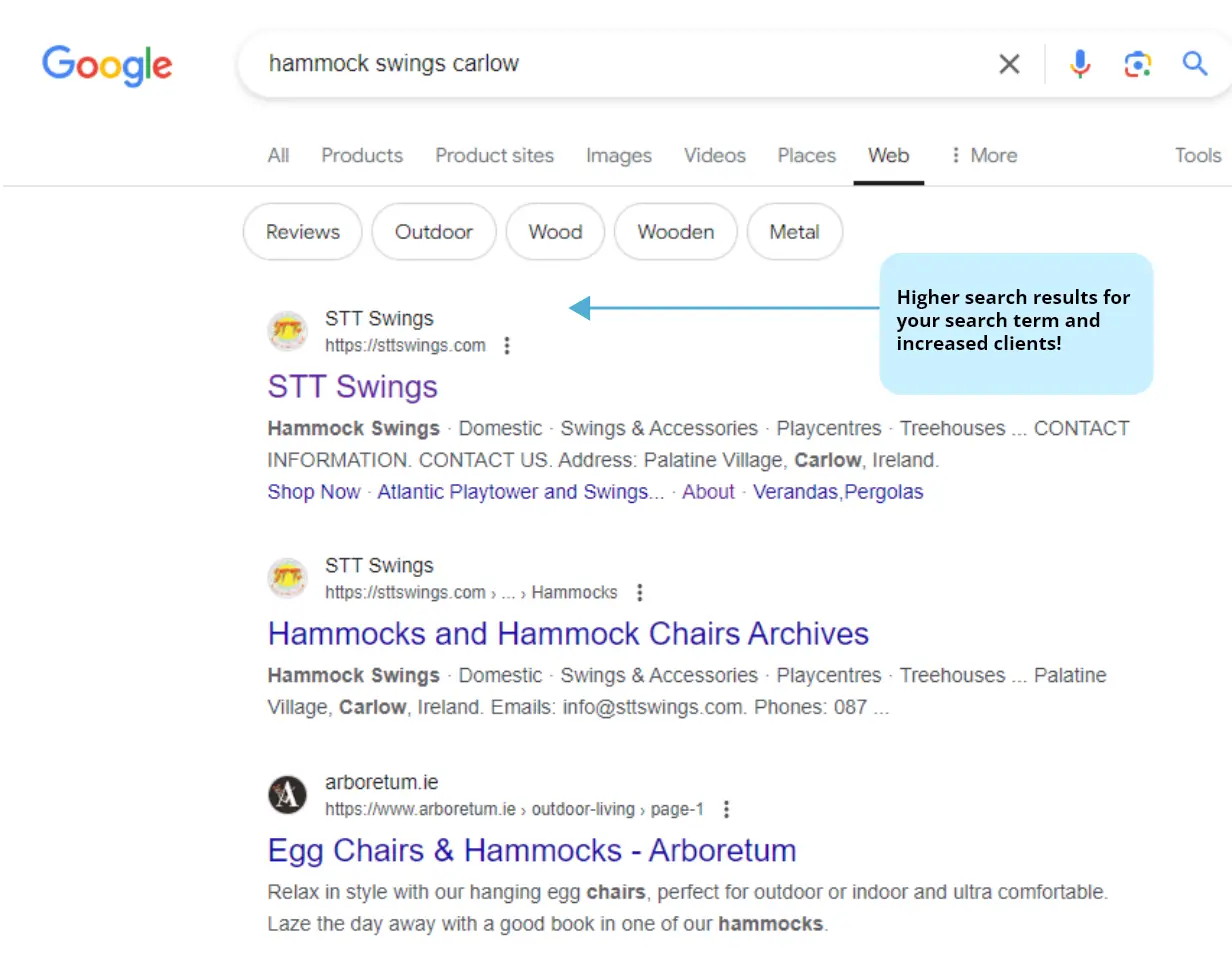 hammock swings carlow - Google results